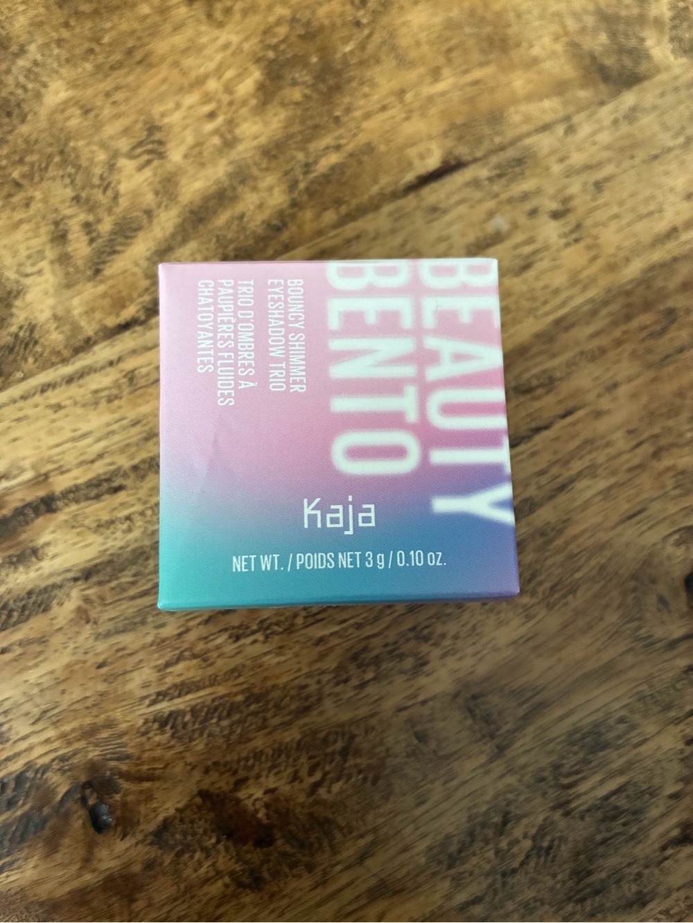 Kaja Beauty Bento Shimmer Eyeshadow Trio - Pink Teal Gradient